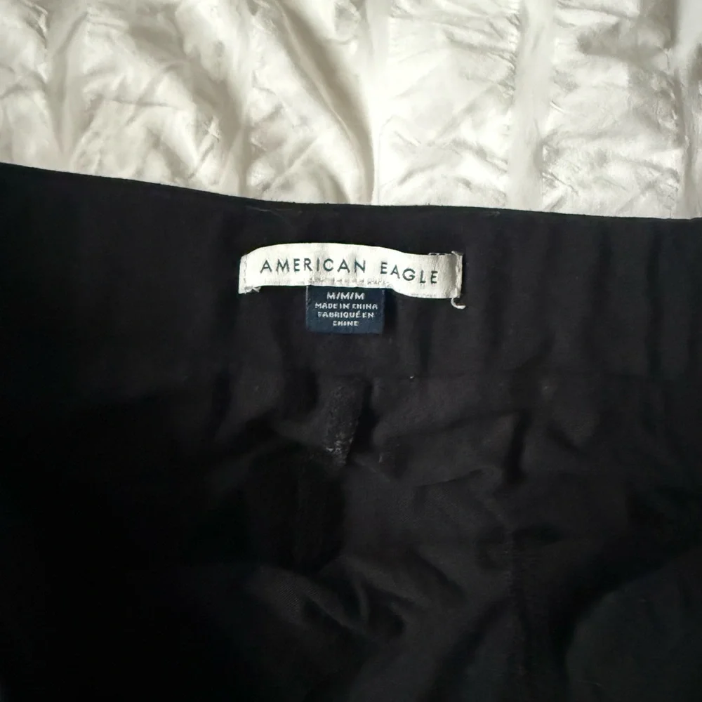 American eagle black mini skort with slit - Picture 2 of 3